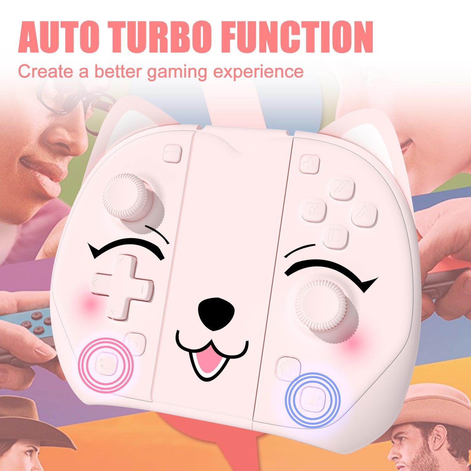 Mytrix Peachie - JoyPad for Nintendo Switch, the Newest Switch OLED, and Switch Lite Mytrix Peachie - JoyPad for Nintendo Switch, the Newest Switch OLED, and Switch Lite